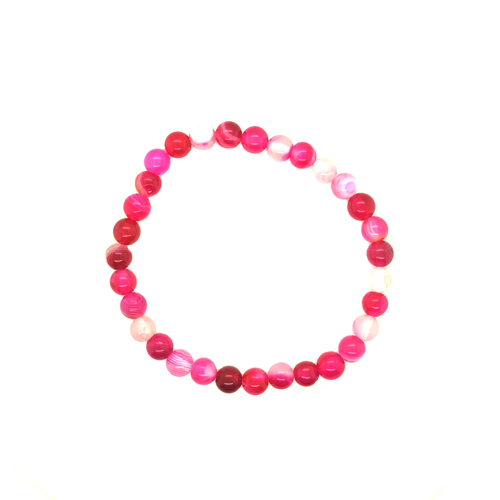 Découvrez notre sélection de bracelets en agate rose