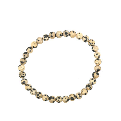 Découvrez notre sélection de bracelets en Jaspe dalmatien