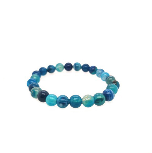 Découvrez notre sélection de bracelets en agate bleue
