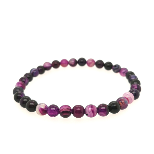 Découvrez notre sélection de bracelets en agate violette