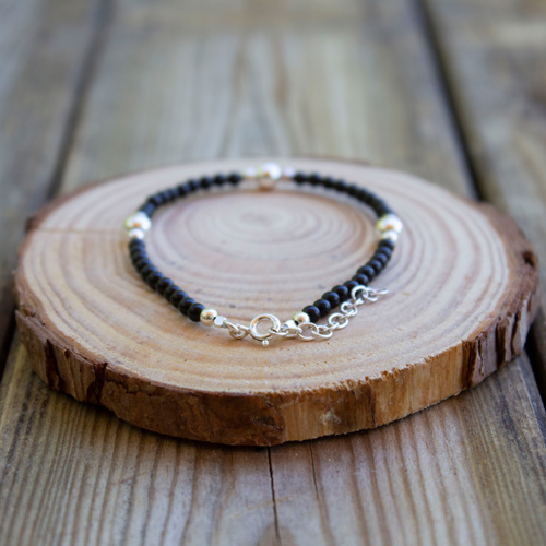 Laissez-vous tenter par ce charmant bracelet perles pierre de onyx !