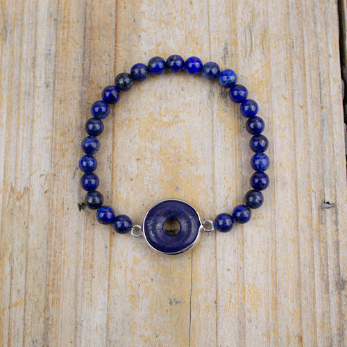 Découvrez notre collection donut : bracelet lapis lazuli