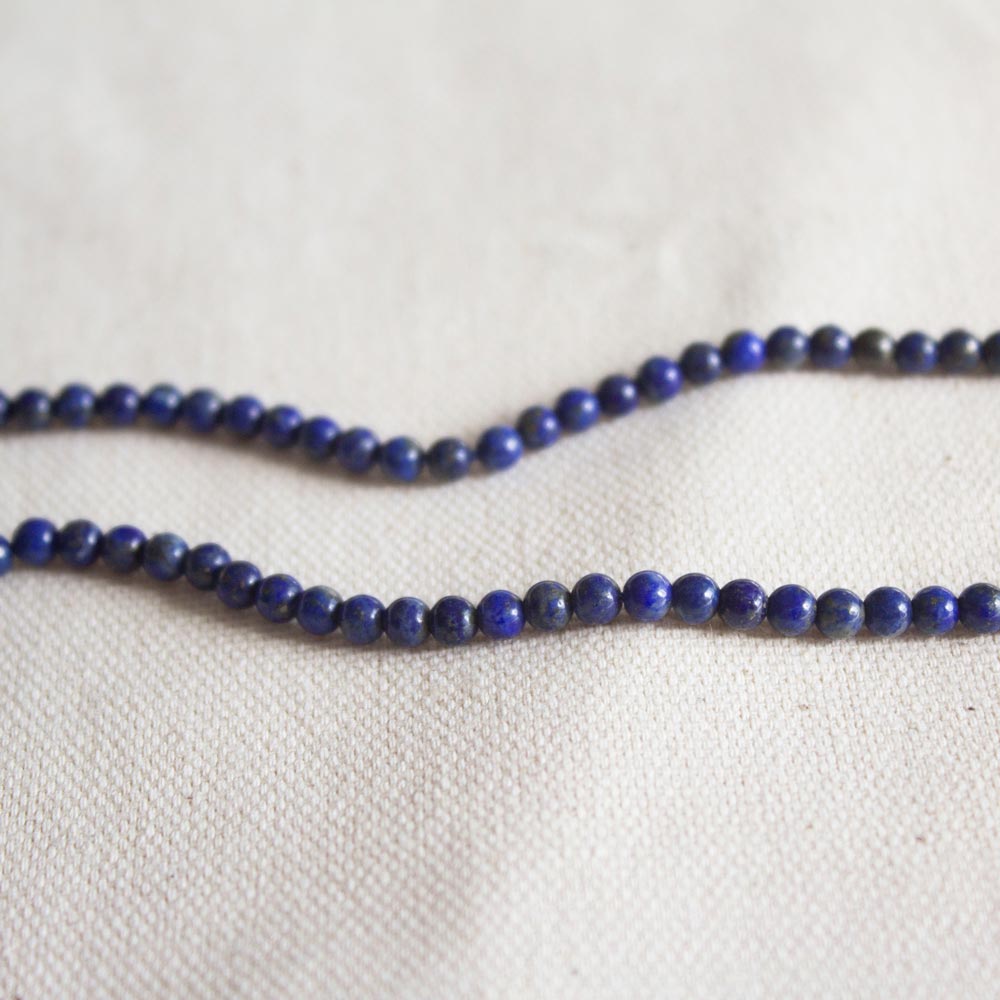 Perles lapis lazuli 4mm