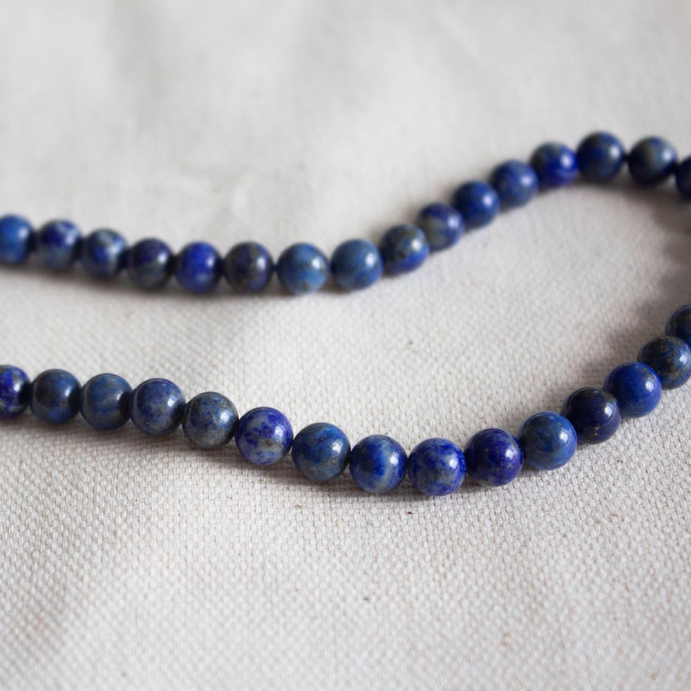 Perles lapis lazuli 6mm
