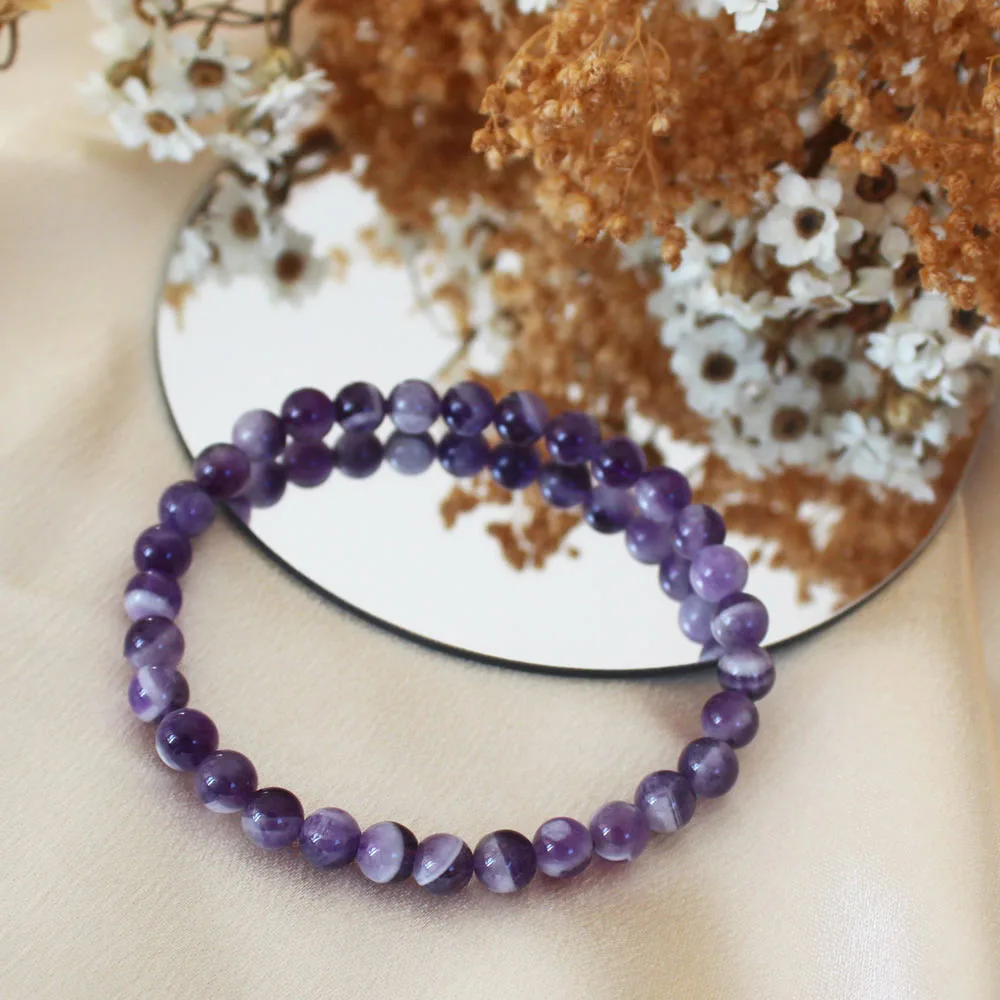 Découvrez notre sélection de bracelets améthyste chevron